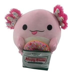 2024 Zuru Snackles 14" Abbie Axolotl Krispie Kreme Plush Pink
